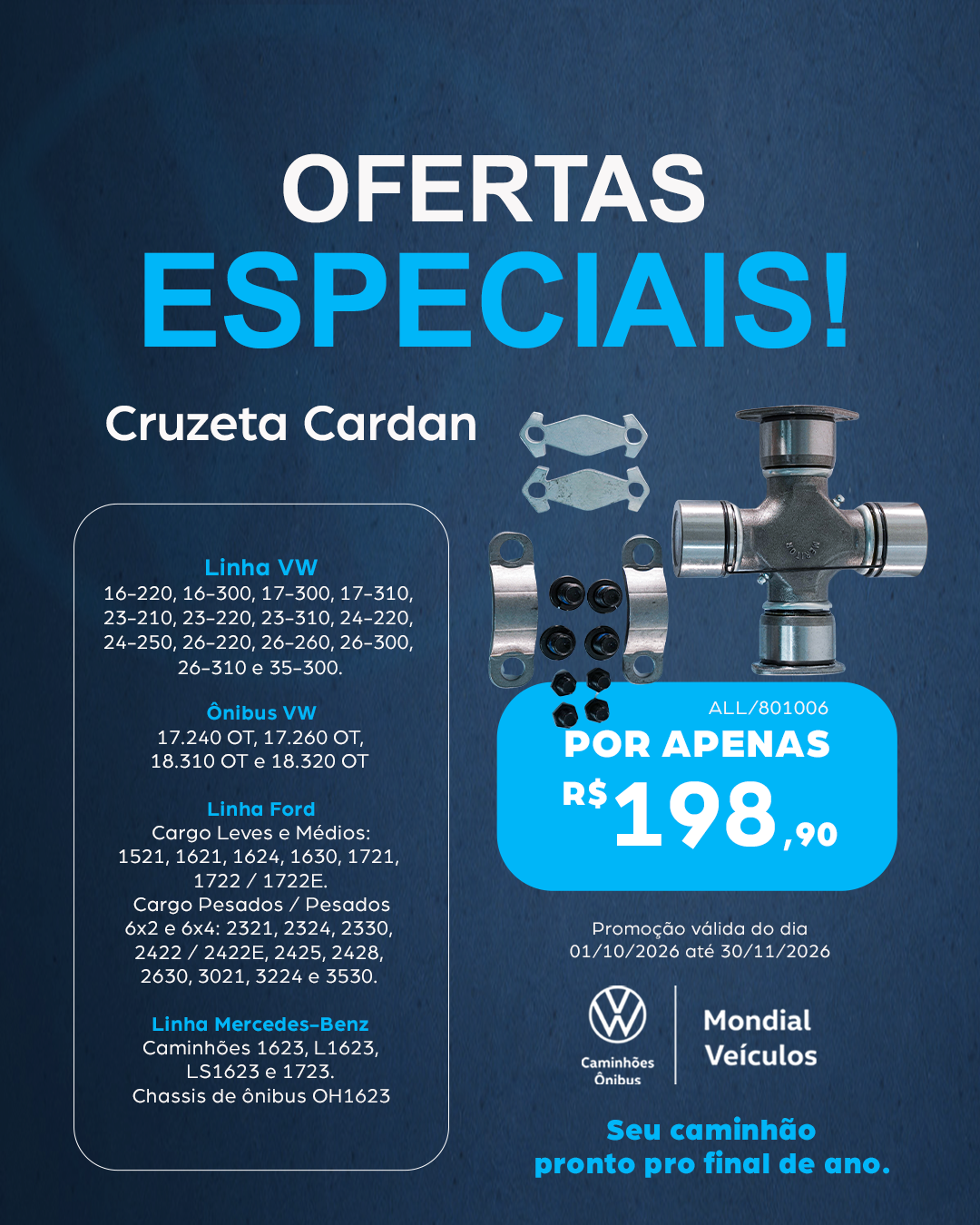 MONDIAL - Cruzeta Cardan_